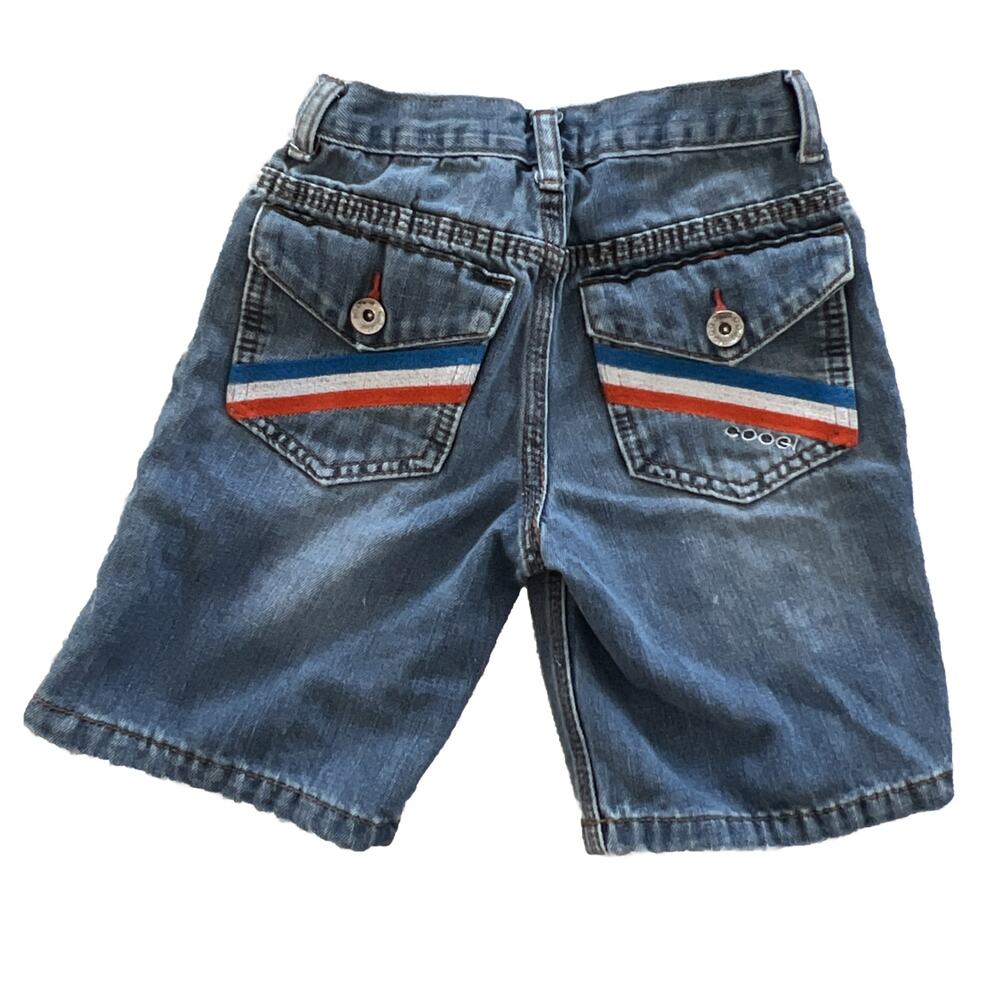 Vintage Coogi Australia Jean Shorts Embroidered Patch Baggy Size 6 Boy Girl